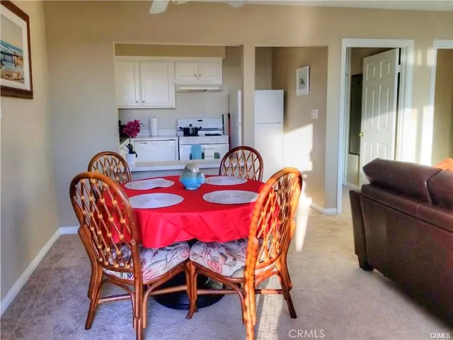 a view of hallway with livingroom