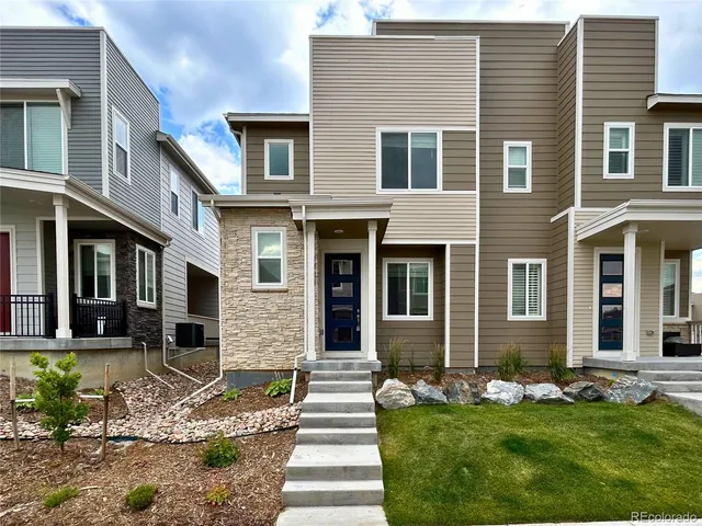 a front view of a house