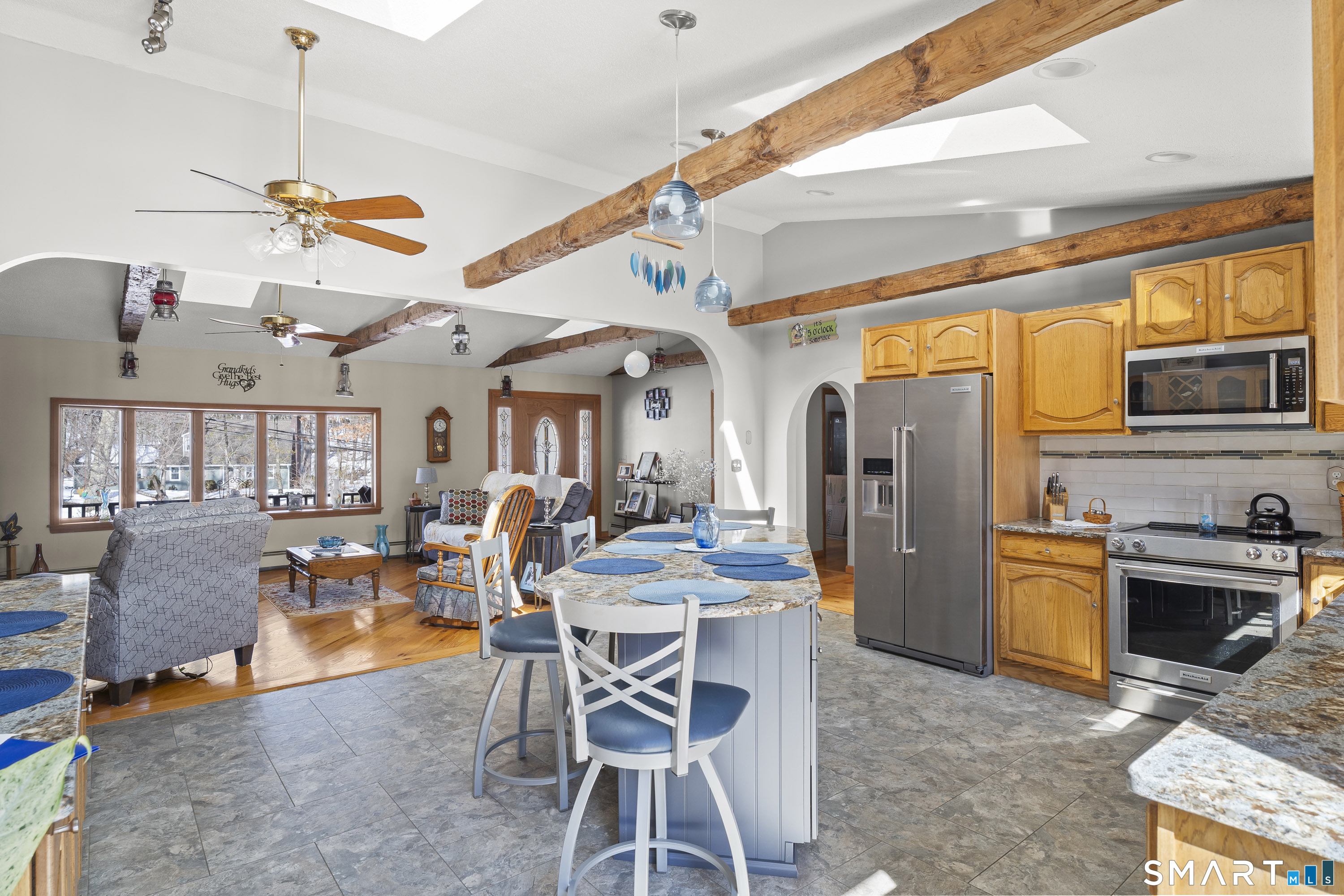 172 Old Willimantic Road Columbia, CT 06237 - Photo 27 of 39 a view of a dining room with furniture window and outside view