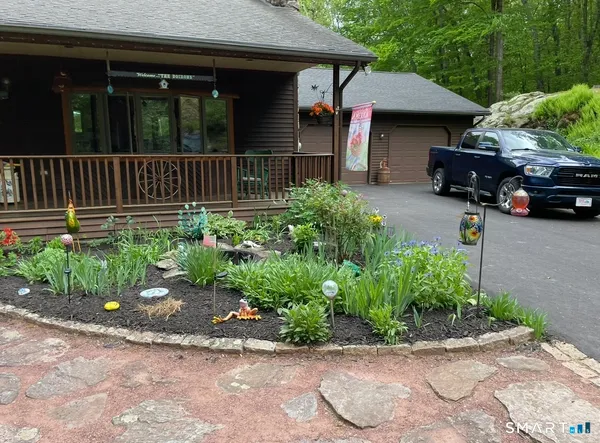 a front view of a house