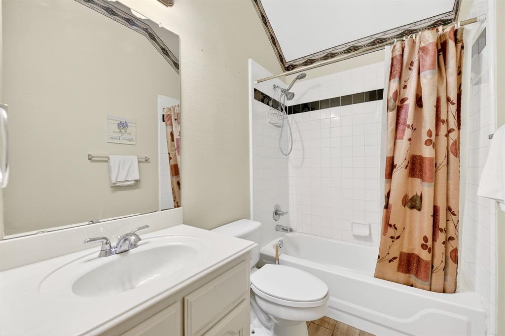 13616 Bates Aston Road Haslet, TX 76052 - Photo 32 of 36 a bathroom with a sink toilet and shower