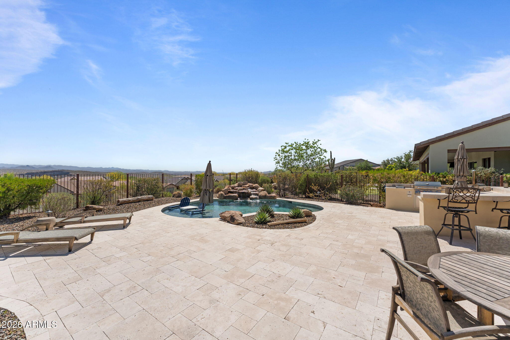 3855 Gold Ridge Road Wickenburg, AZ 85390 - Photo 30 of 38 Travertine pavers
