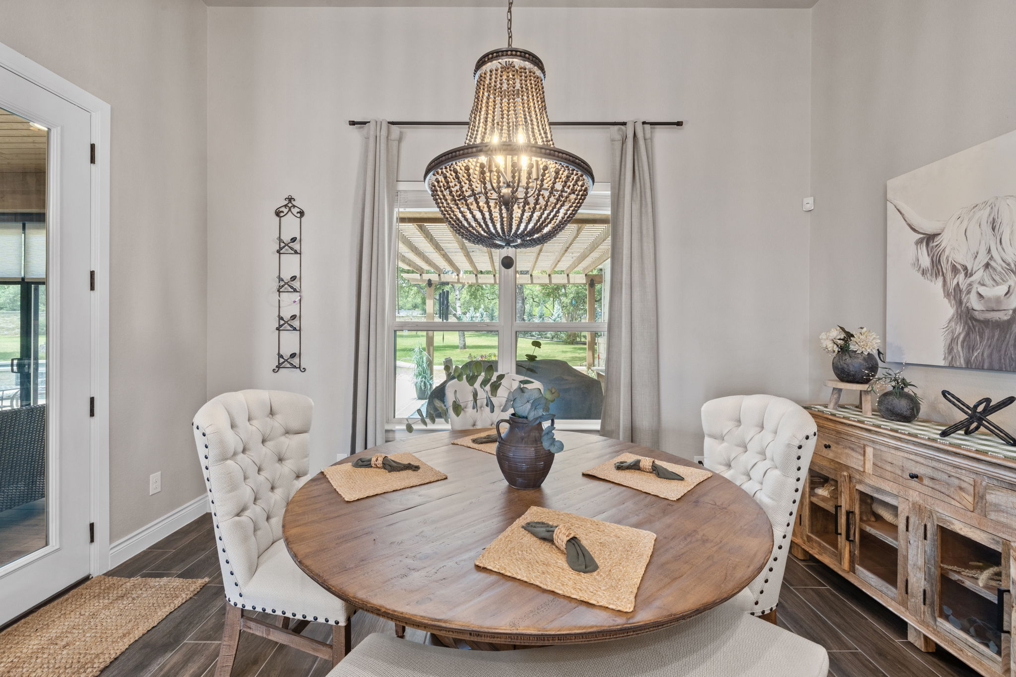 104 Lower Cedar Cove Georgetown, TX 78633 - Photo 15 of 37 a view of a dining room with furniture window and outside view
