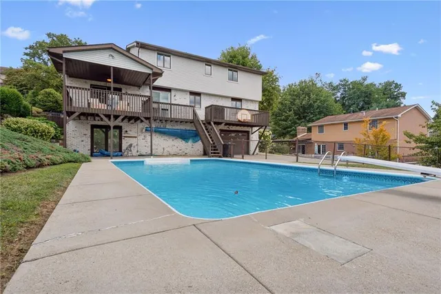 a view of a house with pool