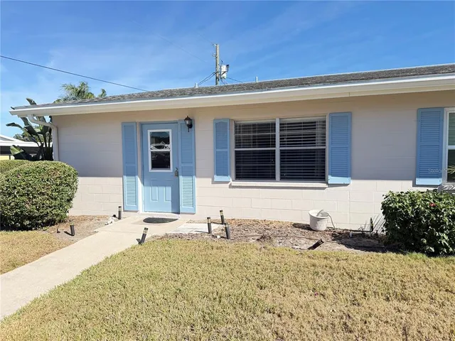 a front view of a house