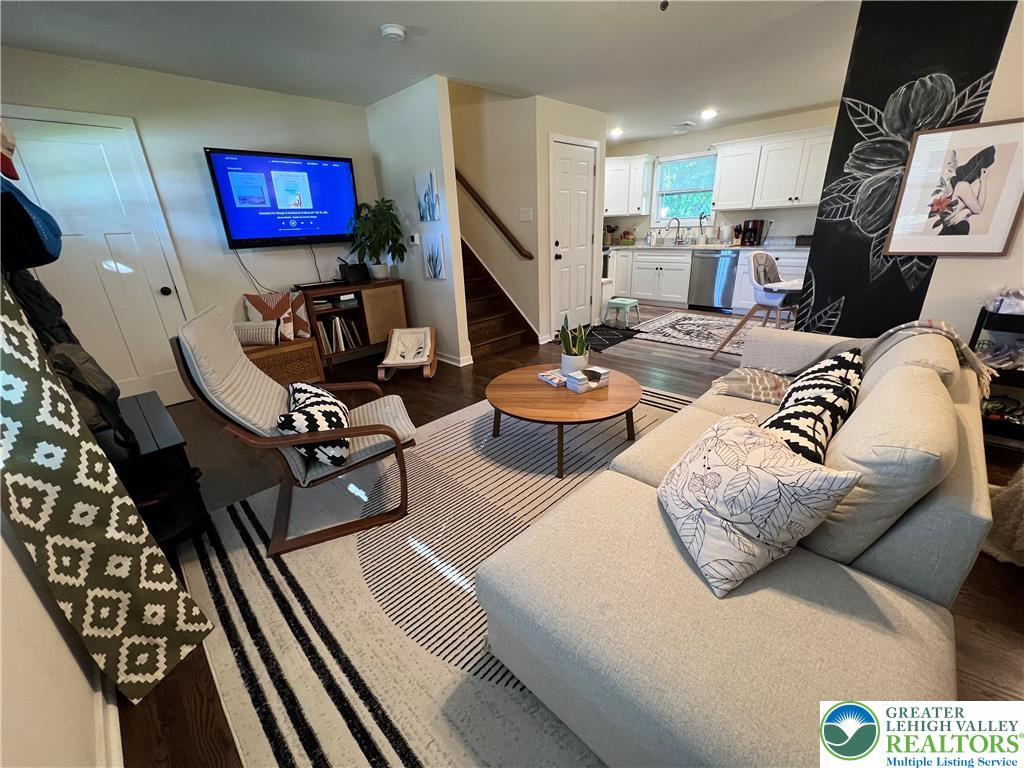 28 Harrison Street Emmaus, PA 18049 - Photo 4 of 15 a living room with furniture and a wooden floor