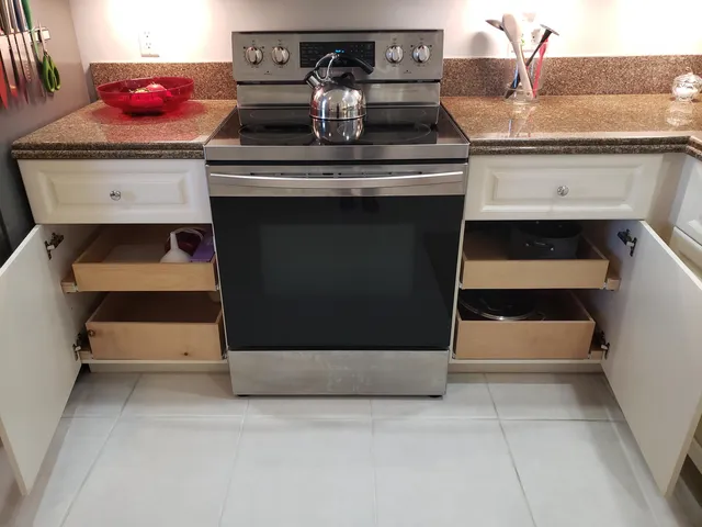 a room with storage and utility