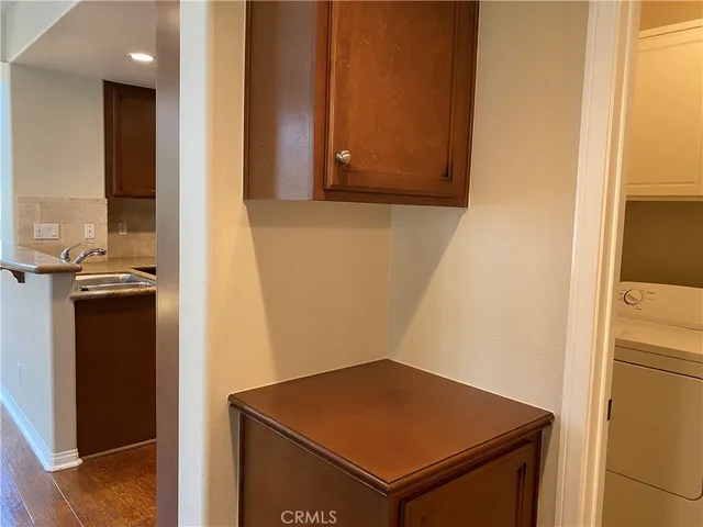 a view of storage and utility room