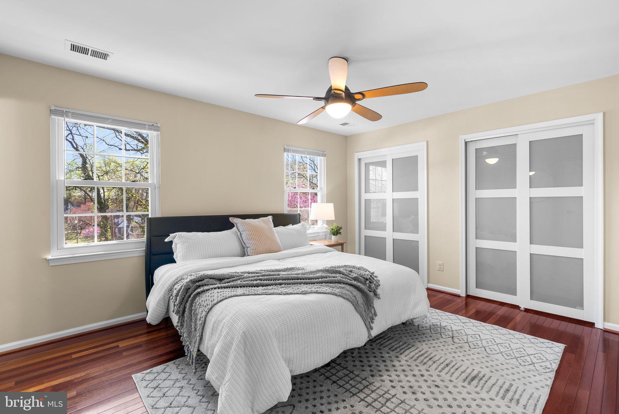 122 Hamilton Avenue Silver Spring, MD 20901 - Photo 20 of 45 a bedroom with a large bed and a window