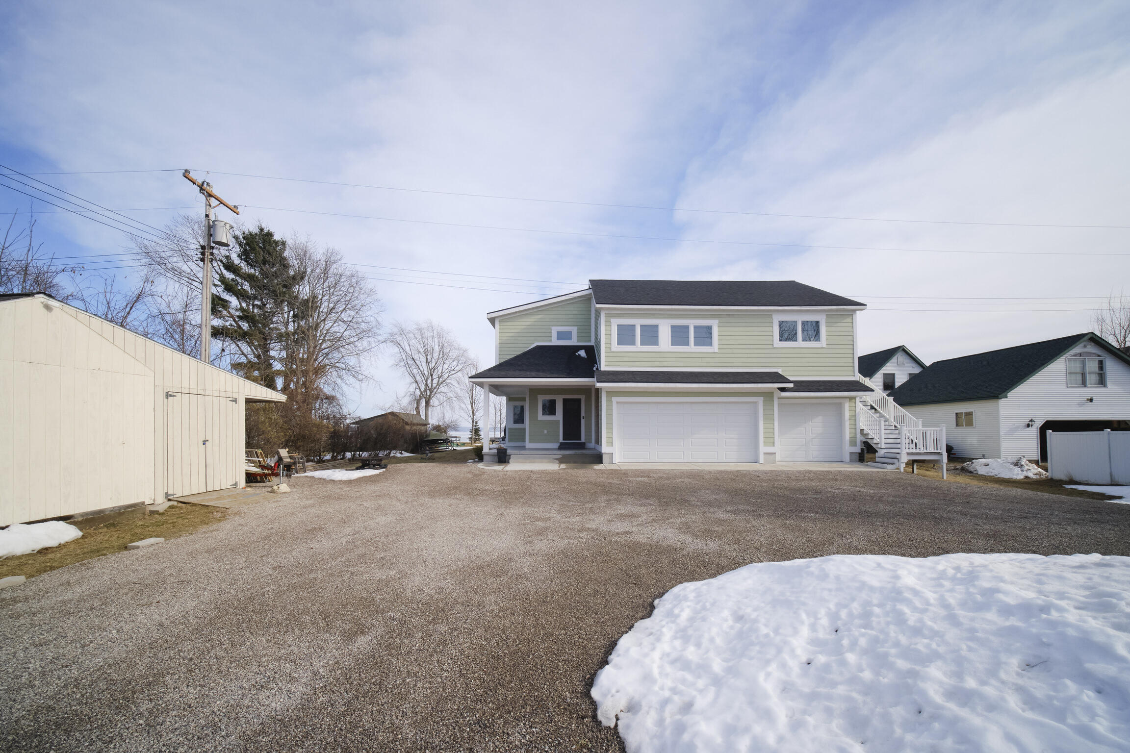8579 Bayview Road Onekama, MI 49675 - Photo 62 of 72 Large storage shed