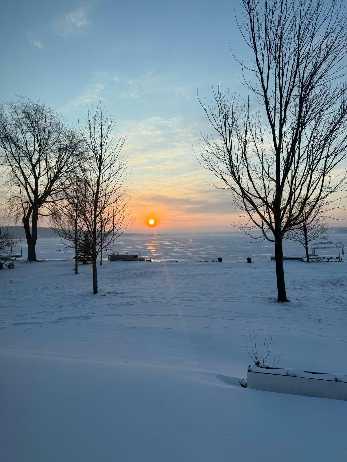 8579 Bayview Road Onekama, MI 49675 - Photo 63 of 72 Winter sunrise