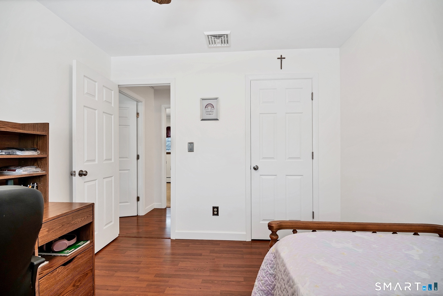 110 Meadow Lark Road Naugatuck, CT 06770 - Photo 13 of 40 a view of bedroom with hardwood floor and bathroom