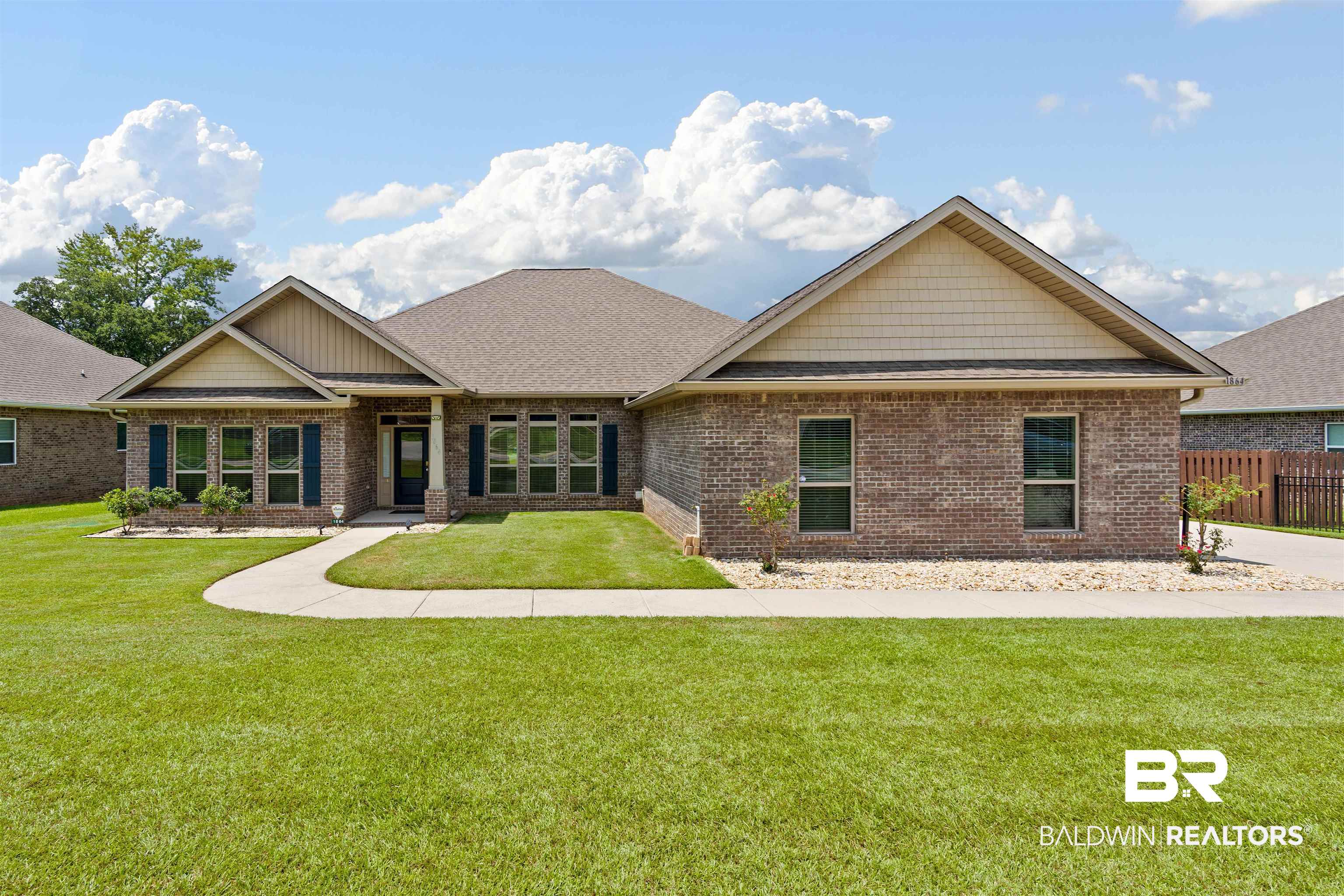 1864 Gwin Court Mobile, AL 36695 - Photo 2 of 37 Craftsman inspired home with a front lawn
