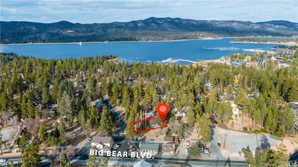 725 Temple Lane Big Bear Lake, CA 92315 - Photo 2 of 65 a view of lake with mountain