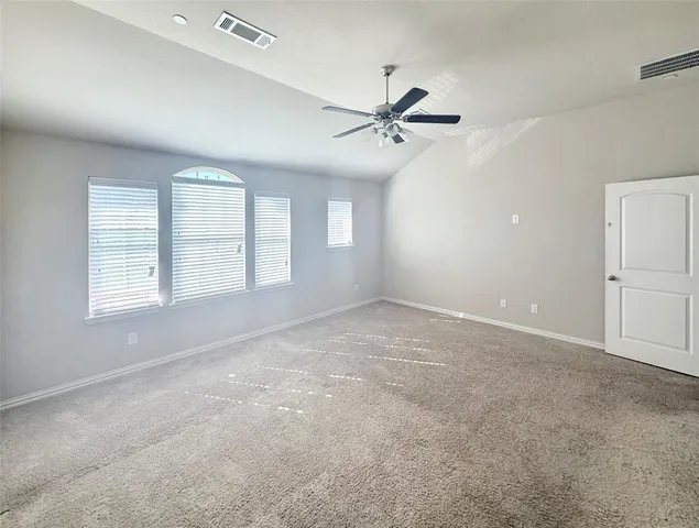 a bathroom with a sink vanity and a mirror