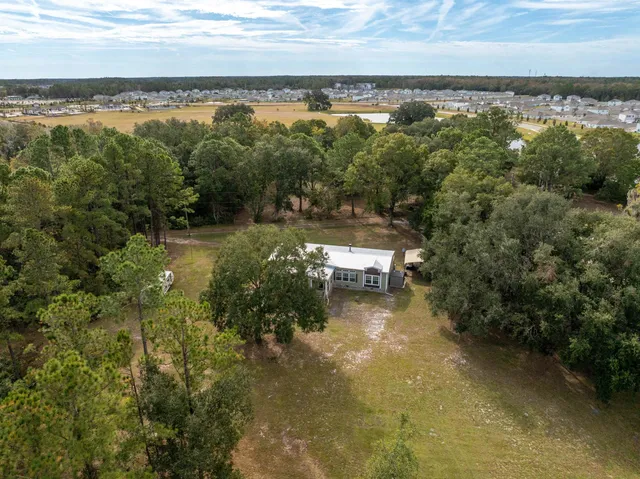 a view of a lake with outdoor space