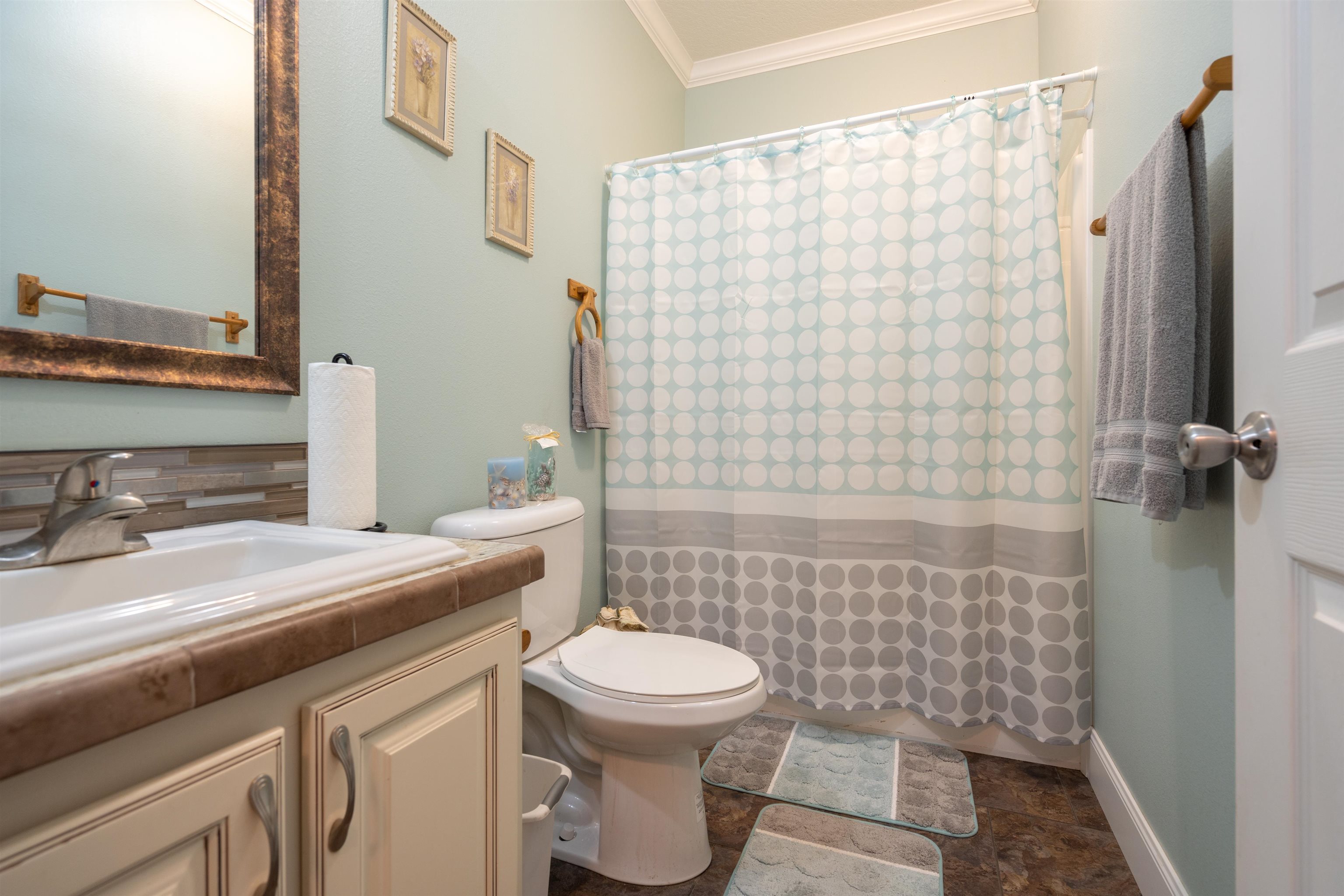 3000 Lightsey Road St. Augustine, FL 32084 - Photo 20 of 35 a bathroom with a sink a toilet and shower