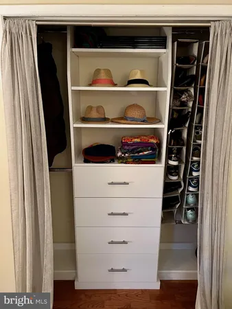 a view of walk in closet