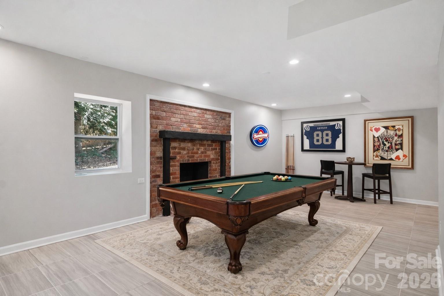 1216 Old Farm Road Charlotte, NC 28226 - Photo 24 of 36 a room with pool table and windows
