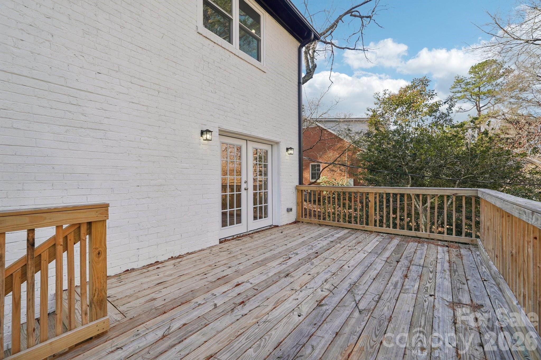 1216 Old Farm Road Charlotte, NC 28226 - Photo 30 of 36 a view of a balcony with wooden floor