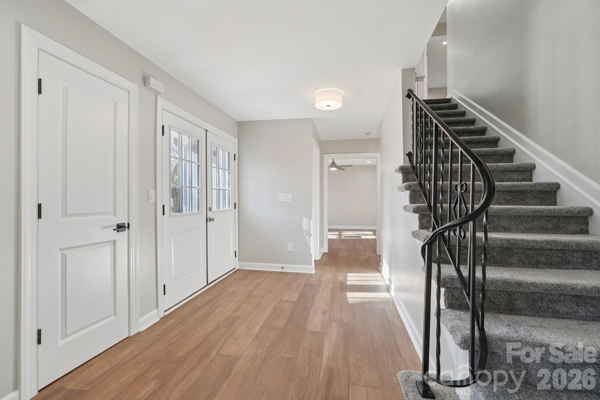 1216 Old Farm Road Charlotte, NC 28226 - Photo 4 of 36 a view of entryway with wooden floor