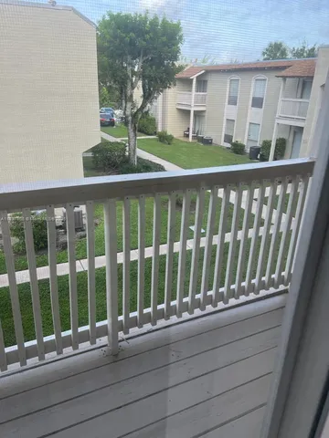 an empty room with a bathroom