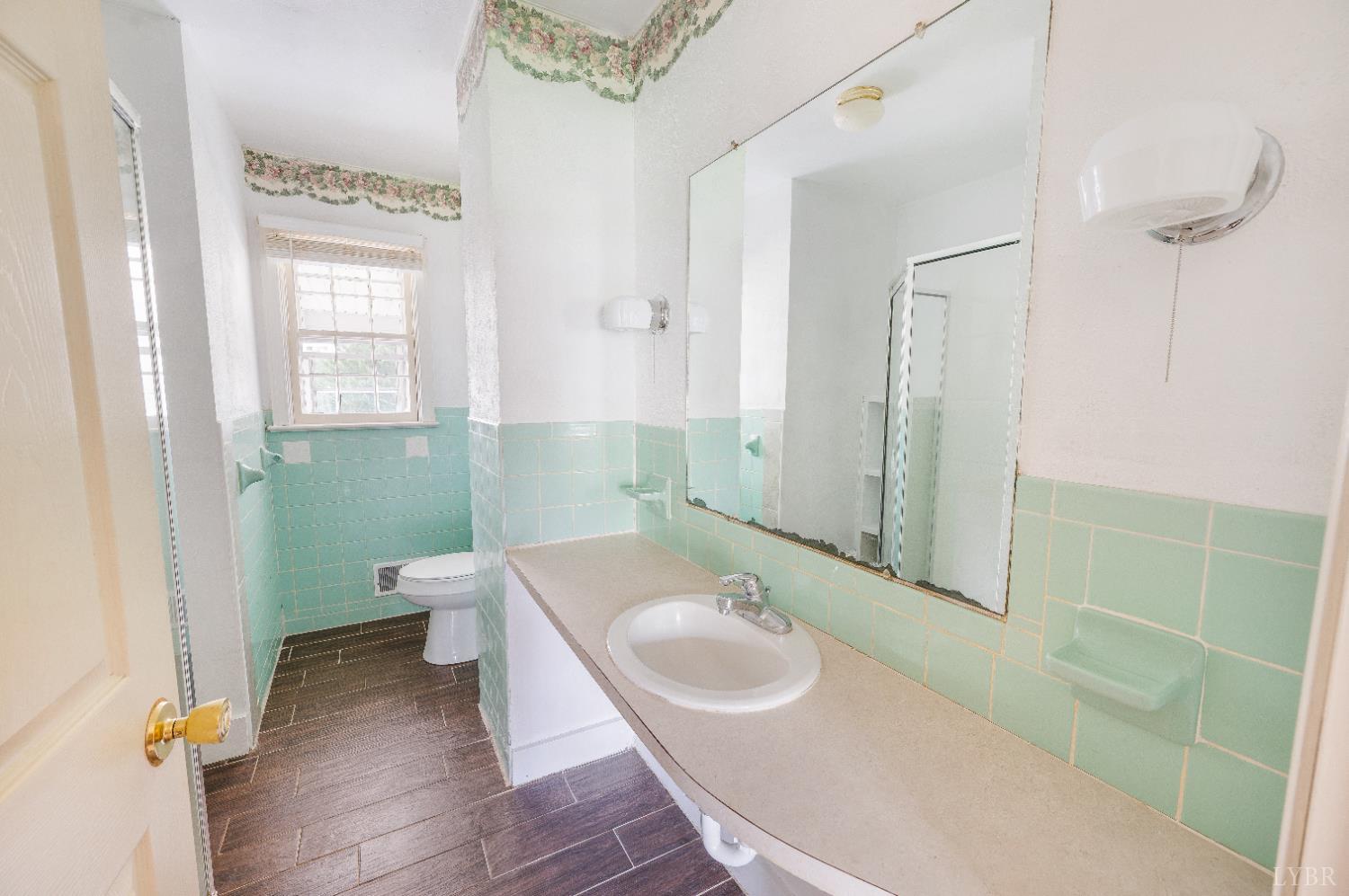 733 Oakville Road Appomattox, VA 24522 - Photo 10 of 52 a bathroom with a sink a toilet and shower