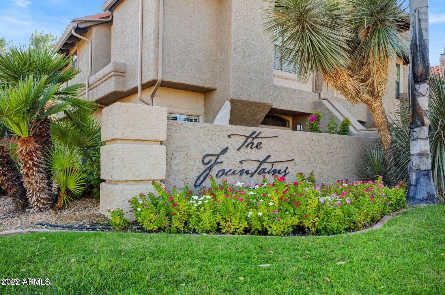 10017 East Mountain View Road, Unit 2058 Scottsdale, AZ 85258 - Photo 6 of 37 a view of a garden with a house