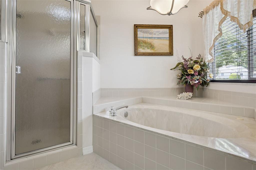 26600 Racquet Circle Leesburg, FL 34748 - Photo 32 of 80 a white bath tub sitting next to a shower