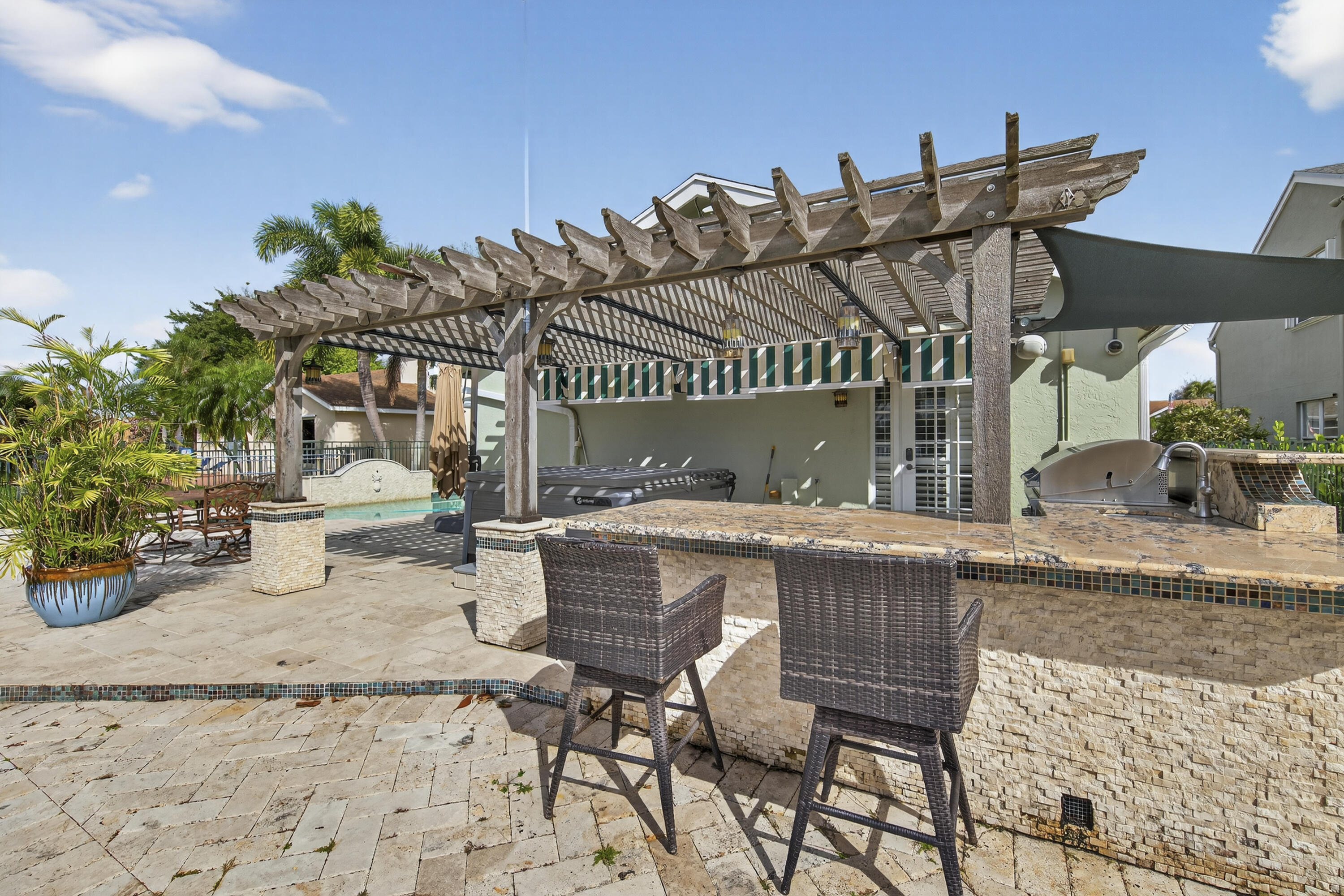 9121 Paragon Way Boynton Beach, FL 33472 - Photo 43 of 49 Pergola/ BBQ area