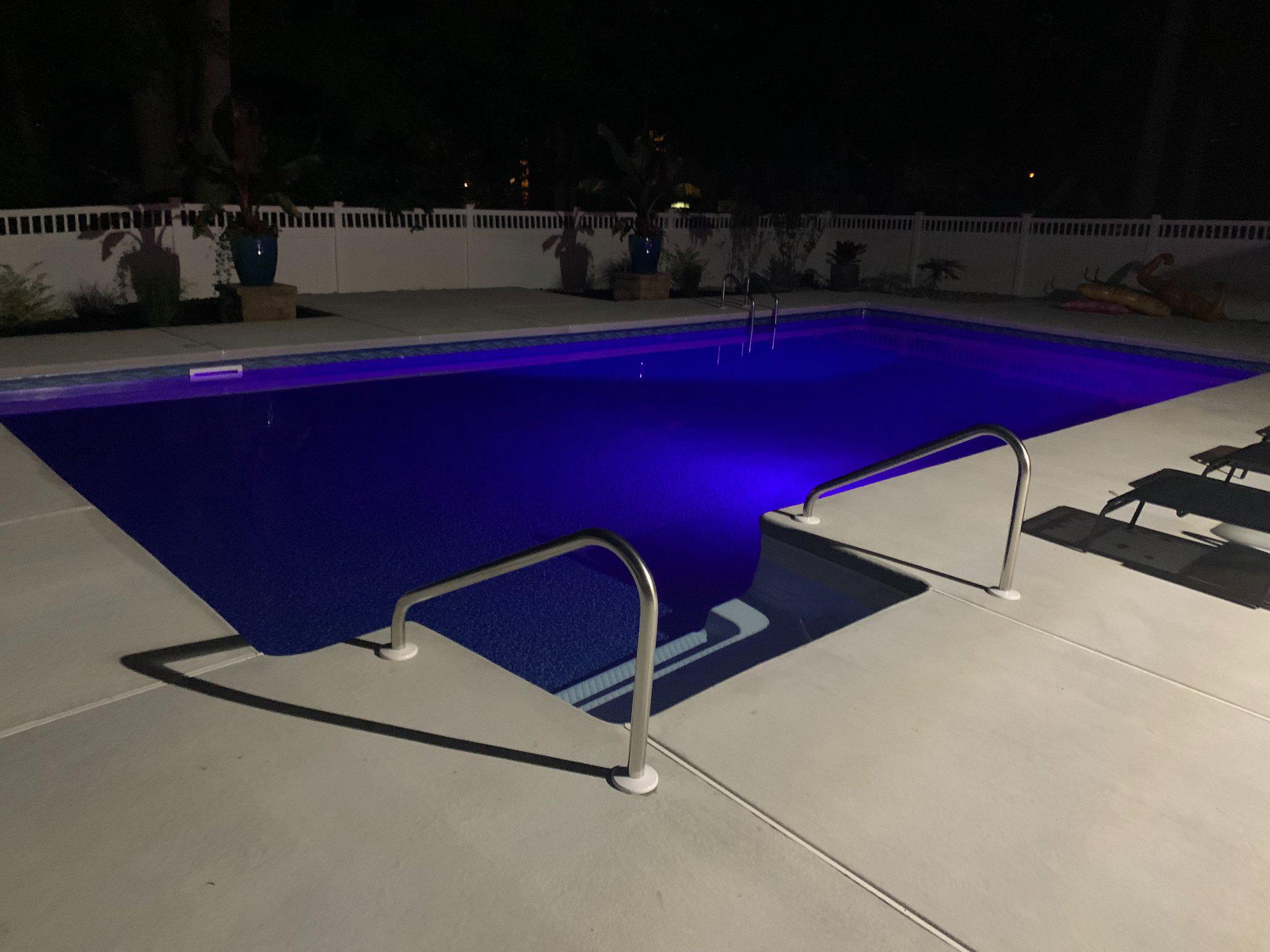 80 Cranford Road Blackwood, NJ 08012 - Photo 7 of 53 Serene night by the illuminated saltwater
pool.