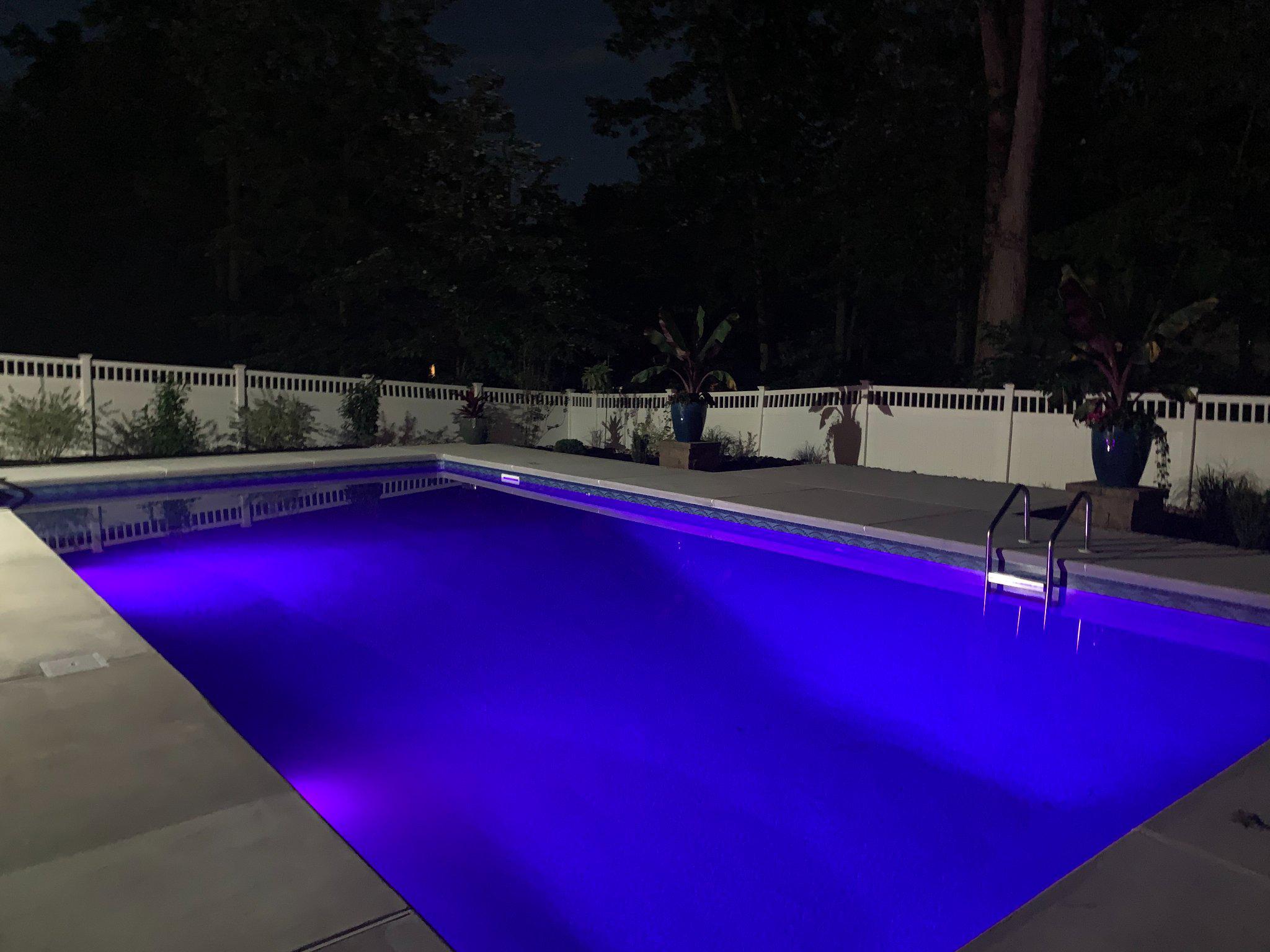 80 Cranford Road Blackwood, NJ 08012 - Photo 8 of 53 Serene night by the glowing saltwater
pool.