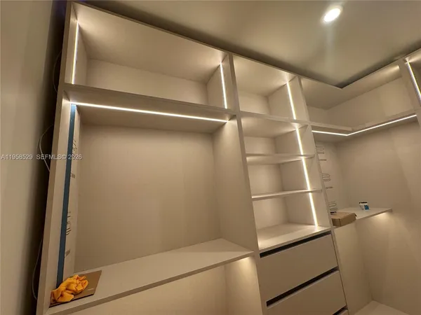 a view of walk in closet