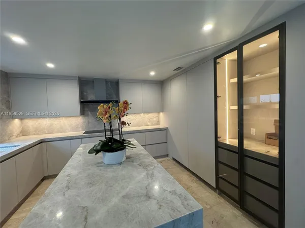 a large room with wooden floor