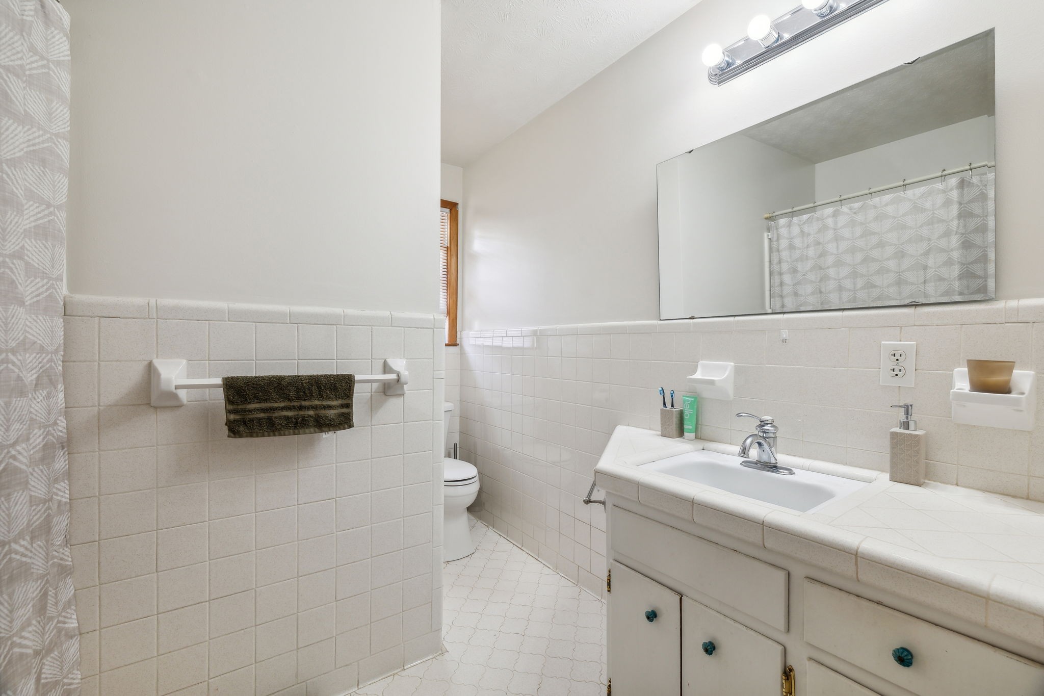 2747 Burgess Gower Road Springfield, TN 37172 - Photo 25 of 65 a bathroom with a sink a toilet a mirror and vanity