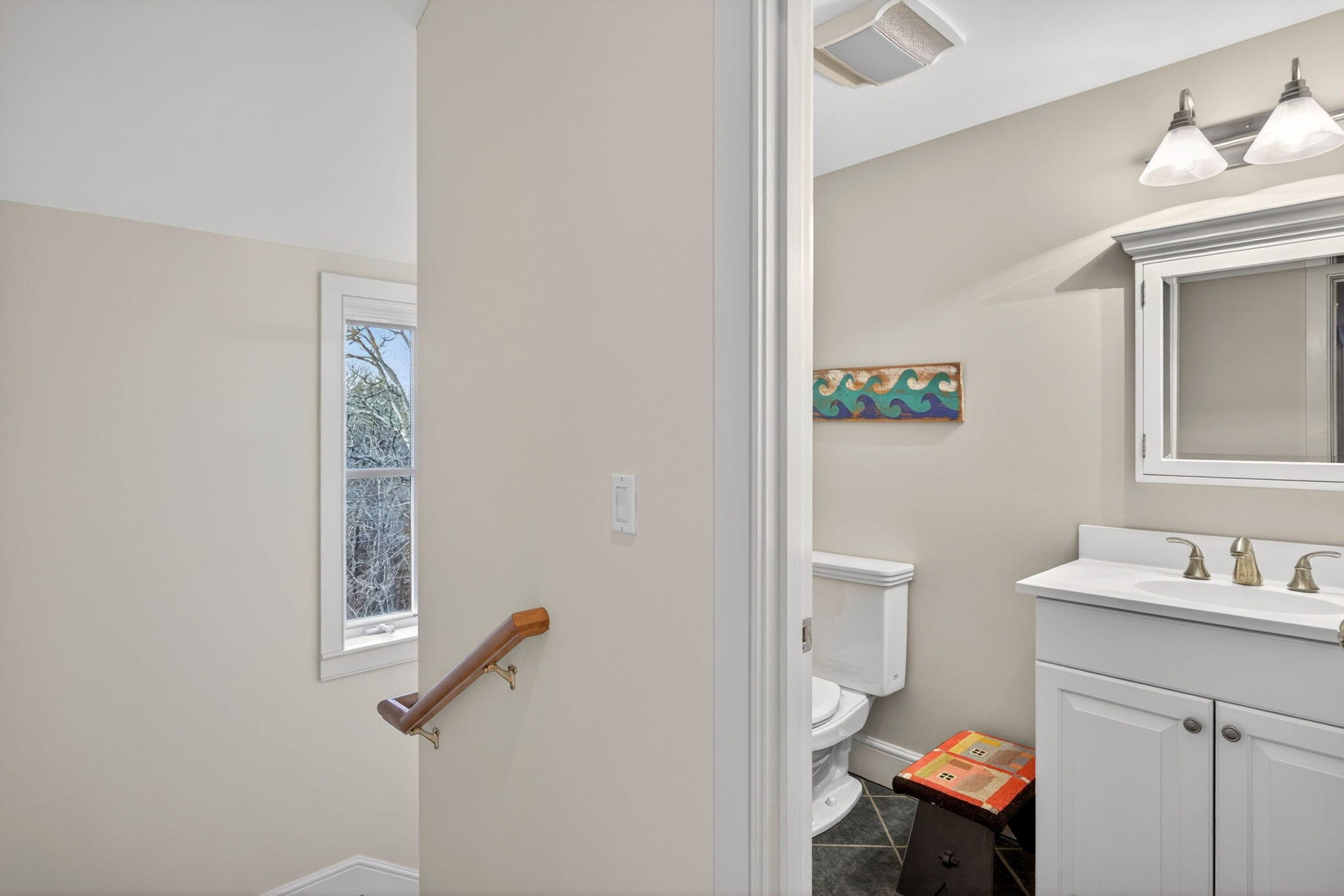 35 Northgate Road North Chatham, MA 02650 - Photo 62 of 75 a bathroom with a sink vanity mirror and toilet