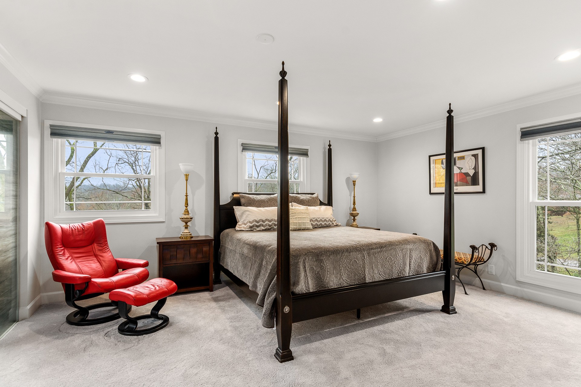 6607 Fox Hollow Road Nashville, TN 37205 - Photo 25 of 50 a bedroom with a bed and a couch