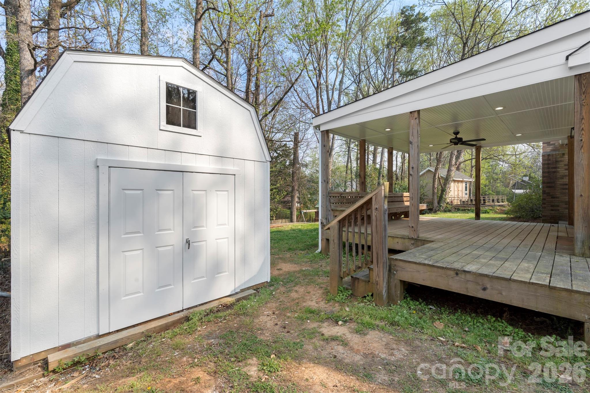 7308 Walterboro Road Charlotte, NC 28227 - Photo 35 of 43 a view of a house with backyard and sitting area