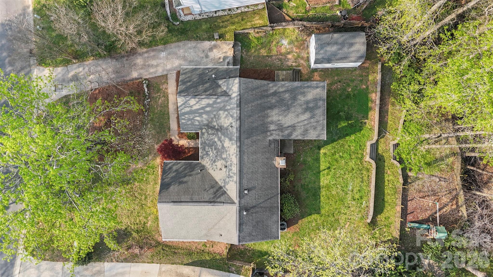 7308 Walterboro Road Charlotte, NC 28227 - Photo 42 of 43 an aerial view of a house with a yard