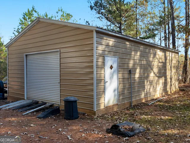 a backyard of a house