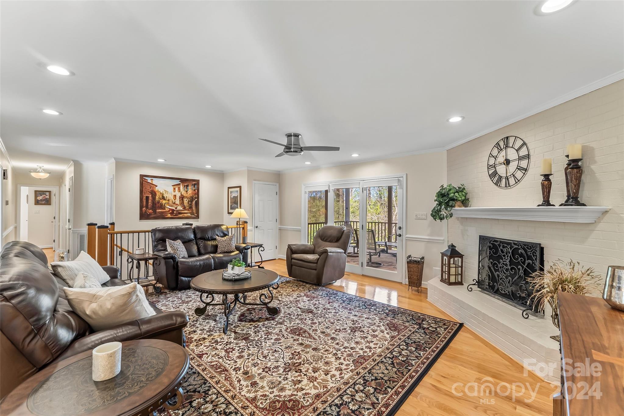 203 Lost Corner Road Morganton, NC 28655 - Photo 13 of 47 a living room with furniture and a fireplace