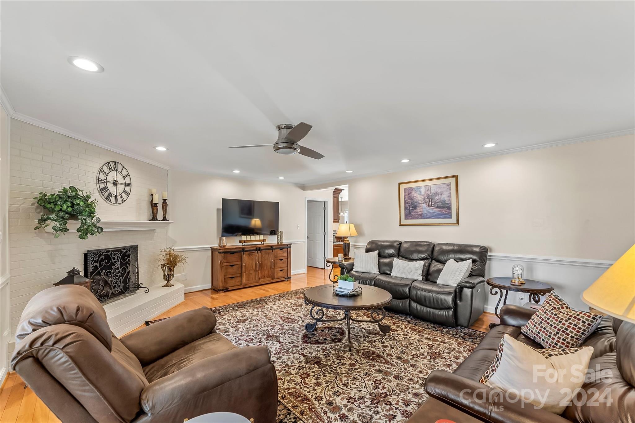 203 Lost Corner Road Morganton, NC 28655 - Photo 14 of 47 a living room with furniture or couch and a flat screen tv