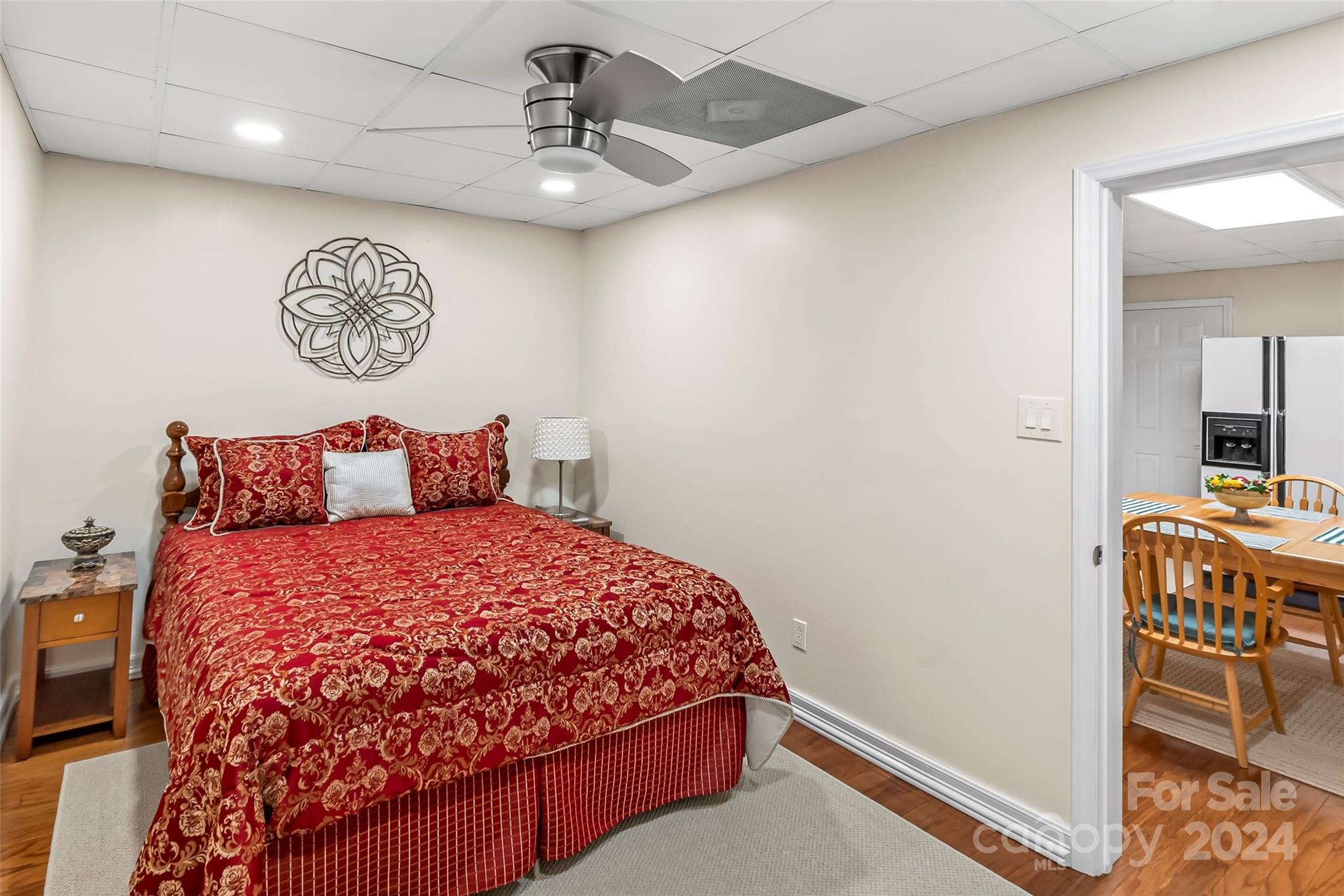 203 Lost Corner Road Morganton, NC 28655 - Photo 36 of 47 a bedroom with a bed and a table in it