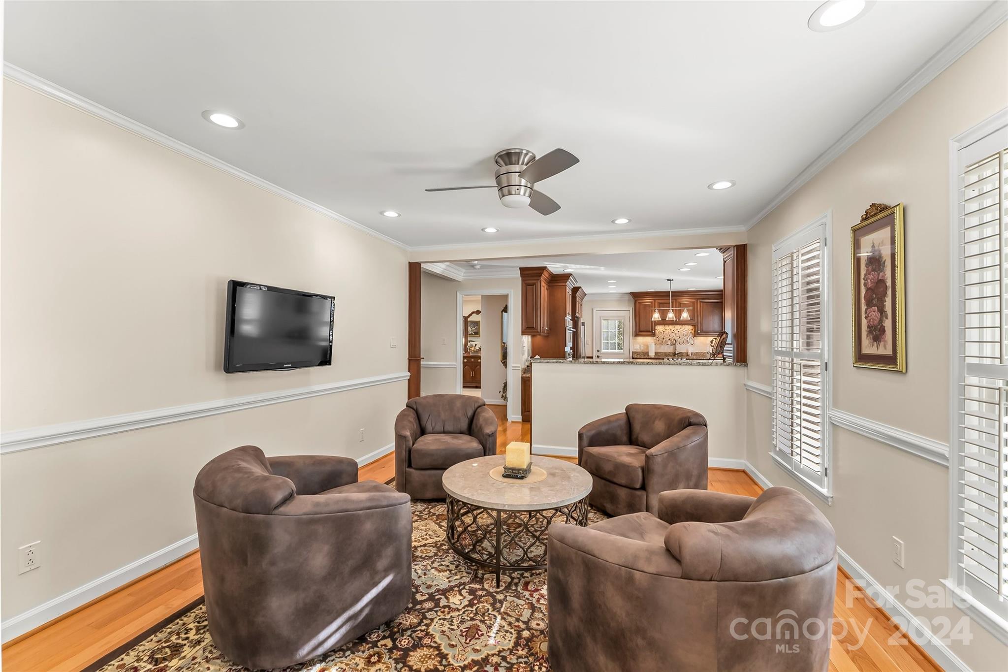 203 Lost Corner Road Morganton, NC 28655 - Photo 8 of 47 a living room with furniture and a flat screen tv