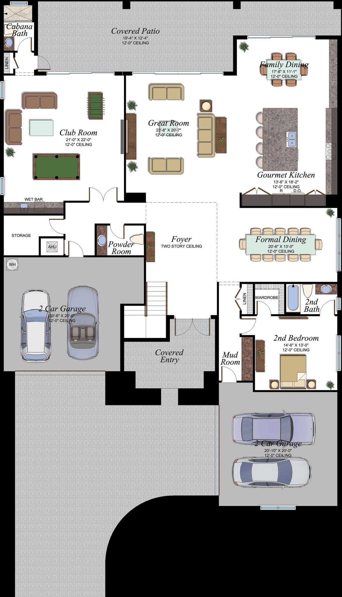 9263 Biaggio Road Boca Raton, FL 33496 - Photo 8 of 9 Riverside floor plan of 1st floor