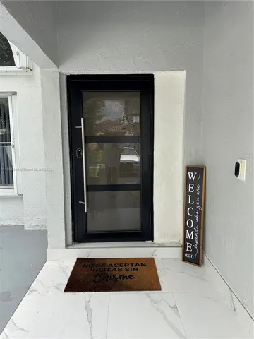 a view of front door of a house