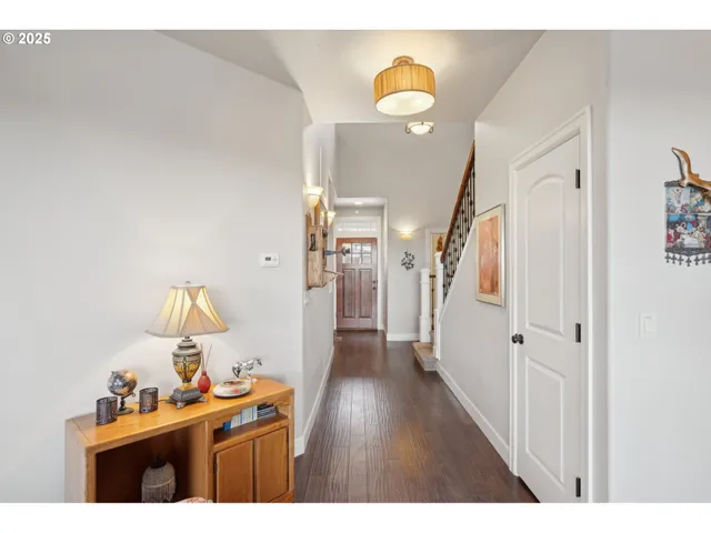 a view of entryway with livingroom and couch