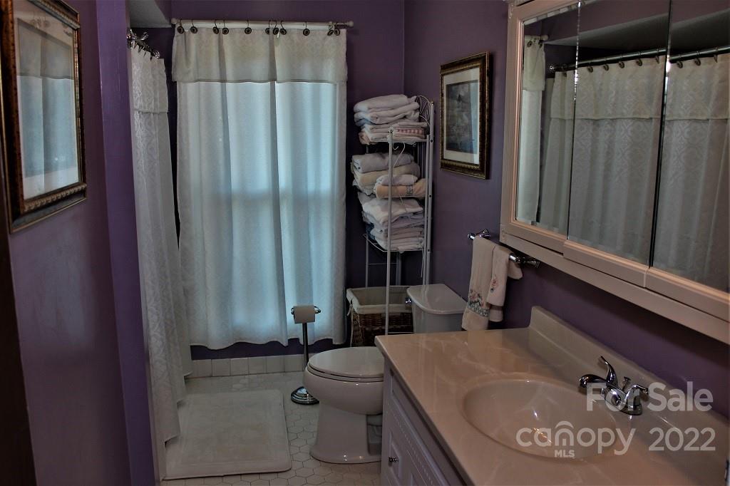 789 Tobacco Branch Road Almond, NC 28702 - Photo 17 of 42 a bathroom with a sink and a mirror