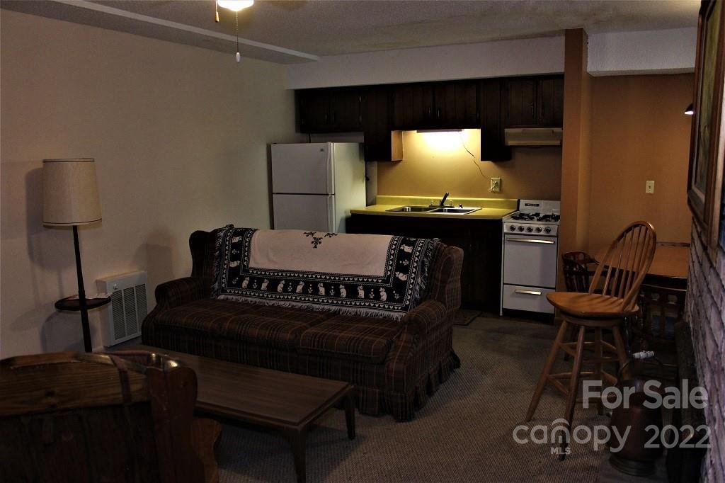 789 Tobacco Branch Road Almond, NC 28702 - Photo 23 of 42 a living room with furniture and a lamp