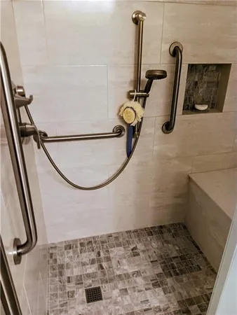 a bathroom with a sink
